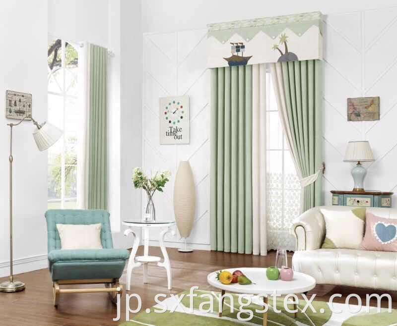 Simple Style Shading Blackout Window Curtain Fabric 1